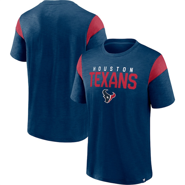 Men's Houston Texans Navy/Red Home Stretch Team T-Shirt Men's Houston Texans Navy/Red Home Stretch Team T-Shirt